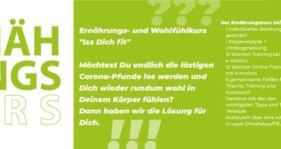 Ernährungs- und Wolfühlkurs “Iss Dich Fit”