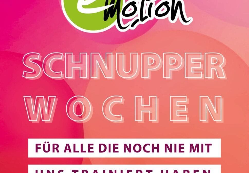 Schnupperwochen – für alle, die noch nie mit uns trainiert haben