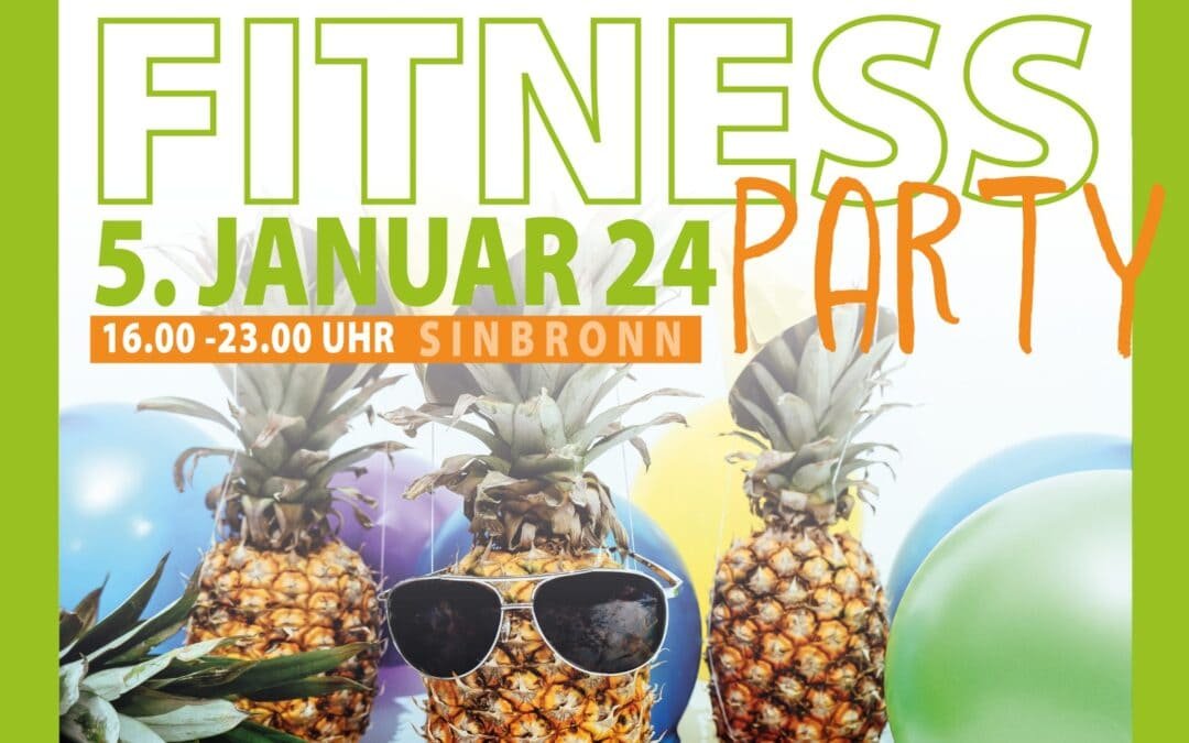 Welcome 2024- unsere Fitness Party am 05.01.24 ab 16.00 Uhr lädt alle ein dabei zu sein